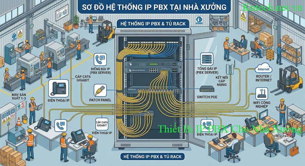 Thiết Bị IP PBX Cho Nhà Xưởng